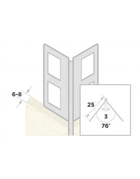 Ripstaal Stucprofiel Hoekbeschermer 1046 260cm