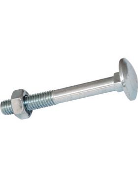 FIS-PROFI Slotbout M8x100 DIN603/555 staal 4.8 verzinkt per 20