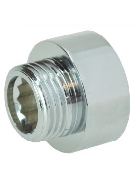 Chroom Neusstuk 3/4 binnen x 1/2Bu