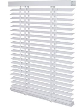Jaloezie hout wit - 80x130cm 25mm- Intensions (UITVERKOOP, OP = OP)