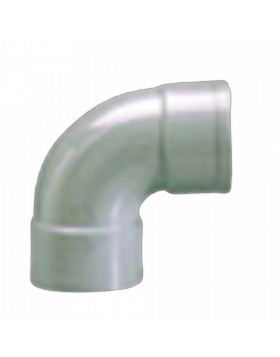 PVC Afvoerbocht 90 graden mof/mof grijs 40mm