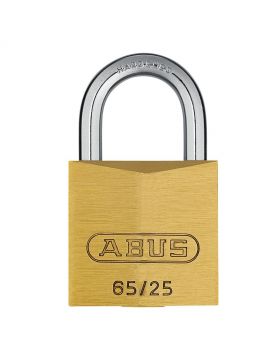 Abus 65/25 messing hangslot verschillend sluitend - 25 mm