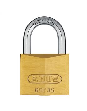 Abus 65/35 messing hangslot verschillend sluitend - 35 mm