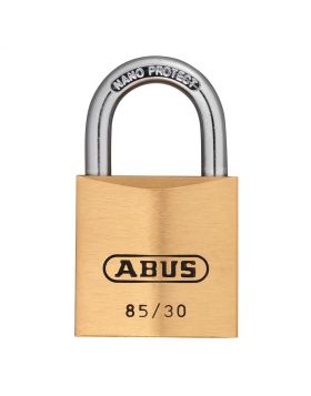 Abus 85/30 messing hangslot gelijksluitend - 30 mm