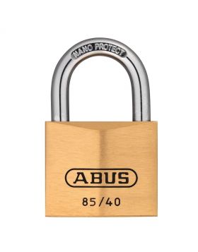 Abus 85/40 messing hangslot gelijksluitend - 40 mm