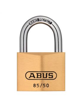 Abus 85/50 messing hangslot gelijksluitend - 50 mm