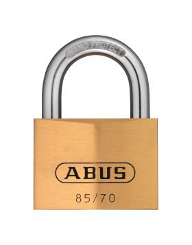 Abus 85/70 messing hangslot verschillend sluitend - 70 mm