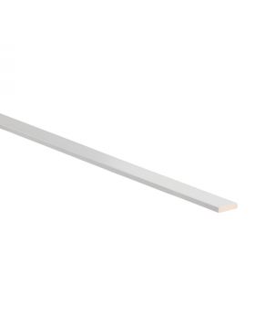 Grenen aftimmerlat 7x35mm 270cm voorgelakt RAL 9010