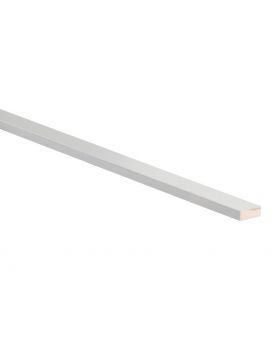 Grenen aftimmerlat 12x35mm 270cm voorgelakt RAL 9010