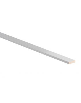 Grenen aftimmerlat 12x55mm 270cm voorgelakt RAL 9010