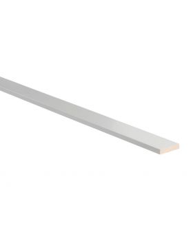 Grenen aftimmerlat 12x69mm 270cm voorgelakt RAL 9010