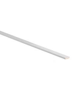 Grenen aftimmerlat 7x27mm 270cm voorgelakt RAL 9010