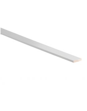 Grenen aftimmerlat 7x44mm 270cm voorgelakt RAL 9010