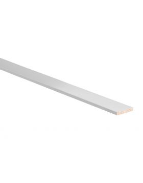 Grenen aftimmerlat 7x55mm 270cm voorgelakt RAL 9010