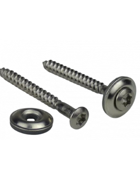 Spenglerschroeven A2 5,0x200 - Afdichtring 15mm / TX25 2-delig (50 stuks) (UITVERKOOP, OP = OP)