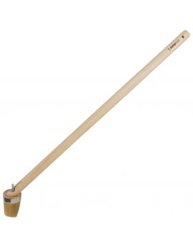 Super Prof bokkepoot wit haar 50mm 80cm lange houten steel