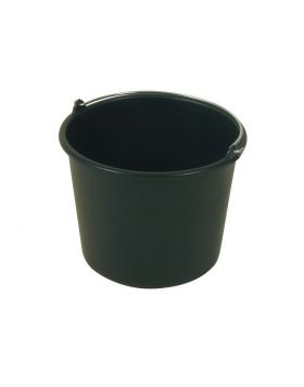 Bouwemmer zwart. 20 liter zwaar model