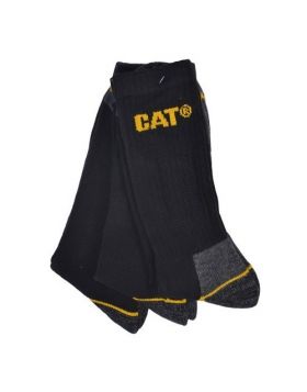 CAT worker sokken | zwart | maat 46-50 | bundels van 3 | Super Prof