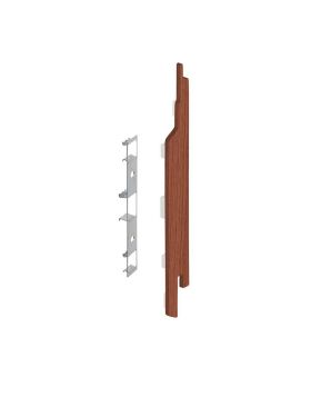 Eindkap connector rechts voor Keralit sponningdeel 143mm (5 stuks) Californian Redwood - Classic (bestelnr. 2865)