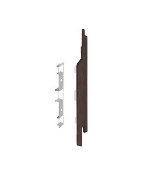 Eindkap connector rechts voor Keralit sponningdeel 143mm (5 stuks) Donker eiken - Classic (bestelnr. 2865)