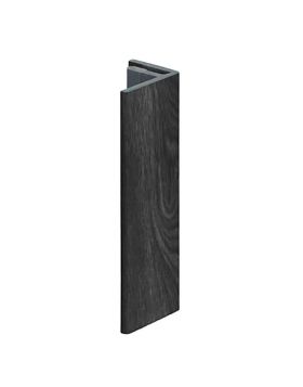 Eindprofiel 17mm Keralit Zwart eiken - Modern eiken (bestelnr. 2806)