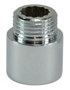 Kraanverlengstuk 1/2 x 20 Chroom