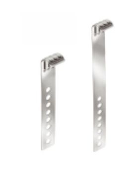 FOS panhaak 436a universeel 80 mm RVS - 100 stuks