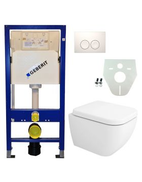 Geberit UP 100 Sky wc + zitting + Delta 21 wit