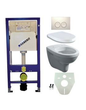 Geberit UP 100 + Trevi wc + zitting + Delta 21 wit