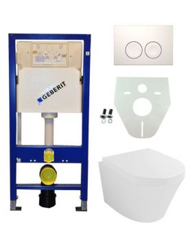 Geberit UP 100 Vesta wc + zitting + Delta 21 wit (INFORMEER NAAR DE LEVERTIJD)