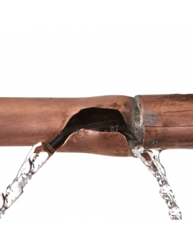 Gesprongen waterleiding repareren