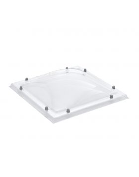 Lichtkoepel 160x160cm 2-Wandig PC/PC Glashelder Bolvormig (TIJDELIJK NIET LEVERBAAR)