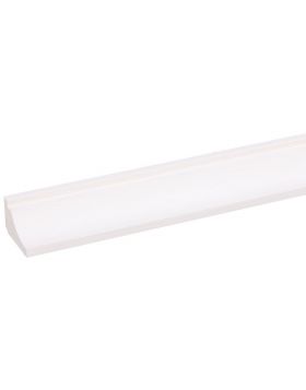 Grenen hollat FSC 21 x 32 mm 270 cm wit gegrond