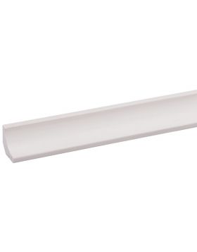Grenen hollat FSC 22 x 22 mm 270 cm wit gegrond