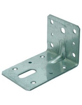Hoek / Hoekanker / Versterkingshoek 60X80mm 60X2.5 Met Ril 115x2 Sendzimir Verzinkt - per stuk