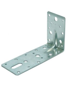 Hoek / Hoekanker / Versterkingshoek 90X150mm 60X2.5 Met Ril 115x2 Sendzimir Verzinkt - per stuk