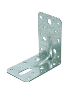 Hoek / Hoekanker / Versterkingshoek 90x90mm met ril 115x2 Sendzimir Verzinkt - per stuk
