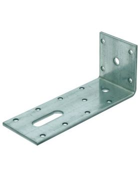 Hoek / Hoekanker / Versterkingshoek Zwaar 65X155mm 60X4 115x2 Sendzimir Verzinkt - per stuk
