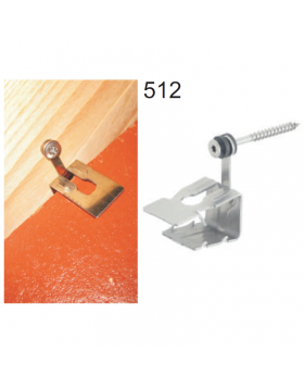Hoekkeperklem 512/2 met Torx schroef RVS - 50 stuks