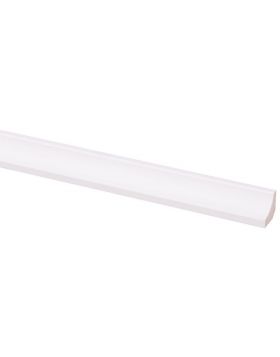 Grenen hollat FSC 16 x 16 mm 270 cm wit gegrond