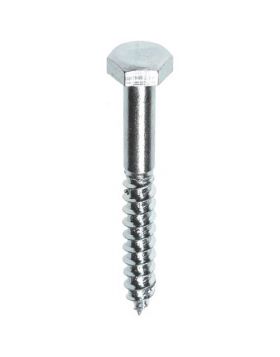 Houtdraadbout DIN 571 8x40 4.8 verzinkt - 25 stuks (UITVERKOOP, OP = OP)
