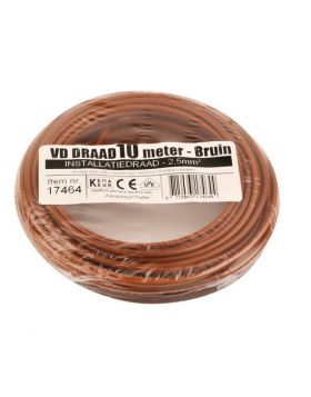 VD-draad 2.5 mm2 bruin - 10 meter