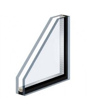 Iso-veiligheidsglas blank HR++ WK042 930x2115mm