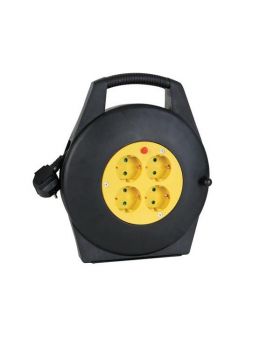 Kabelhaspel met 4 stopcontacten - 10 m