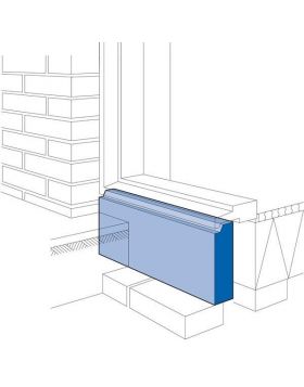 Kantplank Beton (50x150mm, 1m¹ lang)