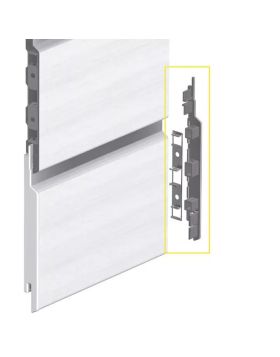 Keralit Eindkap + Connector rechts voor sponningdeel 167mm (5st)(bestelnr. 2842)