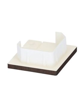 Keralit eindkap voor inwendig/uitwendig hoekprofiel 32x32mm Donker eiken - Classic (bestelnr. 2829)