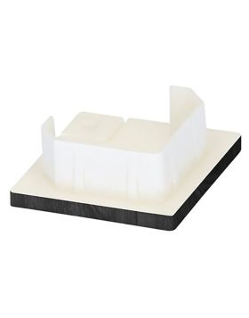 Keralit eindkap voor inwendig/uitwendig hoekprofiel 32x32mm Zwart eiken - Modern eiken (bestelnr. 2829)