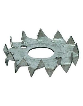 Kramplaat Diameter gat: 21mm Sendzimir verzinkt - 10 Stuks