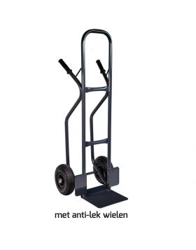 Steek krattenwagen PRO 300 kg softwiel (anti-lek band) - NL-fabricaat